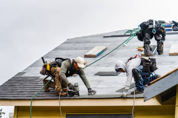 Professional Roof Replacement technician working in Burton, MI